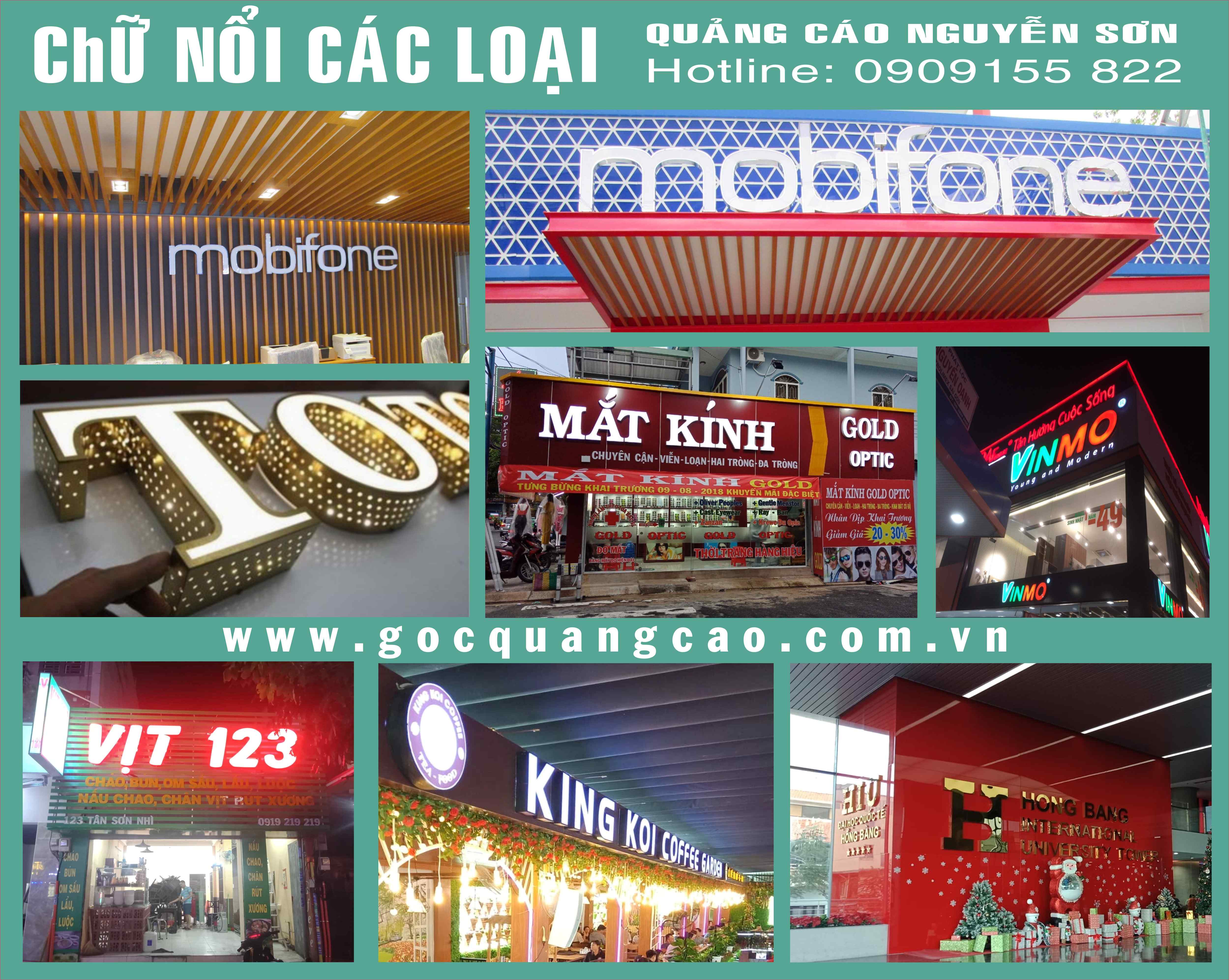 Chữ Inox Các Loại. 