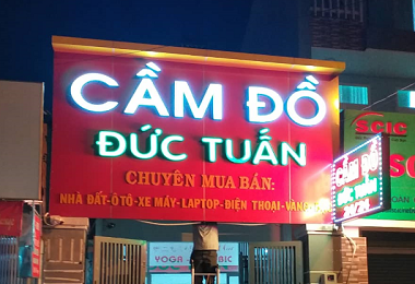 Bảng Hiệu Tiệm Cầm Đồ. 