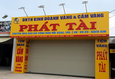 BẢNG ALU CHO TIỆM CẦM ĐỒ