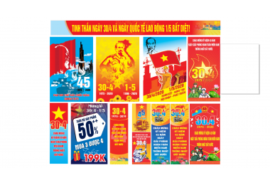 Chia Sẻ Miễn Phí Dữ Liệu 30/4 - 1/5 File Vector.